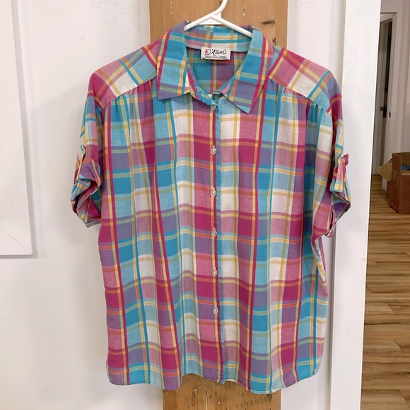 Vintage D’Allards Boxy Button Up Shirt - Picture 1 of 8